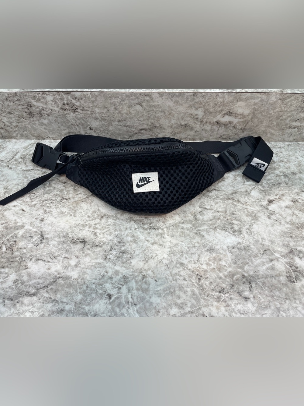 Nike Black Mesh Fanny Pack